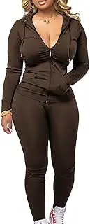 [Mrskoala] Women 2 Piece Outfits Matching Workout Sets Jogger Loungewear Sweatsuit Tracksuit