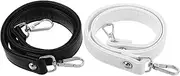 [Baluue] 2pcs Imitation Leather Shoulder Bag Strap Replacement with Swivel Clasps for Handbag Tote Satchel and Wallets Elegant and Versatile Compatibility Easy Installation Secure
