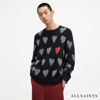 在飛比找momo購物網優惠-【ALLSAINTS】AMORE 愛心羊毛針織上衣(舒適版型