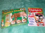 2 PC! NEW Highlights July 2016 + Educational Color & Play Jungle Animals Book