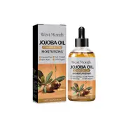 West&month 120g Organic Jojoba Oil, Vegan and Pure Jojoba Oil Organic Cold Pressed Unrefined Jojoba Oil for Hair Growth