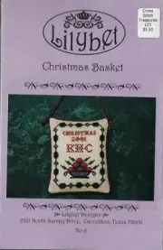 Lilybet~Christmas Basket No 6~cross stitch chart-New