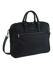 [PIERRE CARDIN] Nylon Business Laptop Bag in Black
