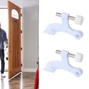 Stylish White Heavy Hinges Metal Door Stoppers for Long Service Door