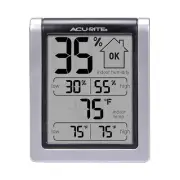 AcuRite Wireless Digital Indoor Thermometer and Hygrometer Monitor for Black