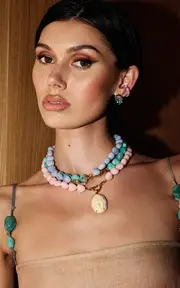 [Emily P. Wheeler] 18K Yellow Gold Opal Necklace