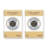 在飛比找ETMall東森購物網優惠-LOCCITANE 歐舒丹 乳油木牛奶皂(250g)X2-國