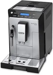 DeLonghi Eletta Plus Fully Automatic Bean to Cup Coffee Machine, Cappuccino, Espresso Coffee Maker, ECAM 44.620.S, Stainless Steel & Black
