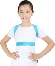 Corrector Back Braces Correction,Adjustable Children Support Correction Orthosis Shoulder Belt forTeenage Student,Blue-Small,Blue-Small