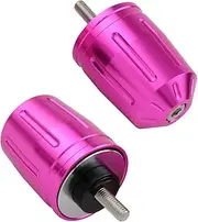 POSH FAITH 033699-32-10 Motorcycle Goods Handlebar End Ultra Heavy Bar End Type 2 for Yamaha Genuine Handles, M6 Type, YZF-R25 and Others, Pink