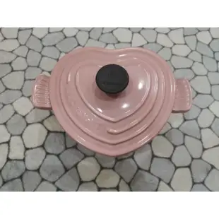 二手 le creuset 絕版古典玫瑰粉 愛心鑄鐵鍋