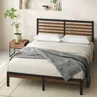 Zinus Kai Bamboo and Metal Platform Bed Frame with Headboard