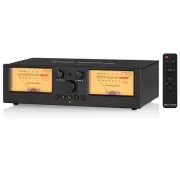 VU3 PRO Dual Analog VU Meter, 2-Way Amplifier Switch, Speaker Selector, Amp A...