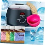 Premium Waxing Kit with 4 Pack Hard Wax Beads, 20 Sticks Silicone Accessories,