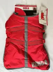 New Kong Outerwear Red Rip-Stop Blanket Coat Jacket 17" - 20" Heavy Duty Dog M
