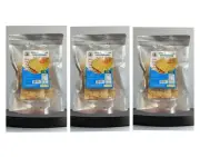 3 bags Vietnamese sesame rice crackers W/Dried squid-3.5oz (100g)/ bag