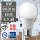 歐洲百年品牌台灣CNS認證LED廣角燈泡E27/8W/960流明/白光 4入