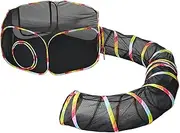 Cat Outdoor - Foldable Cat Tunnels Tents Cubes for Indoor | Portable Mesh Pet Playpen Animal Cage Oxford Outside Playhouse for Yard Garden Dog