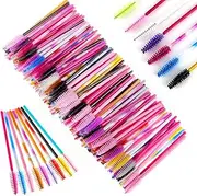 200 Pcs Disposable Mascara Wands Eyelash Brushes Eye Lash Makeup Applicators (Multicolor)