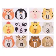 Cartoon Animals Baby Stickers Unisex Newborn Stickers