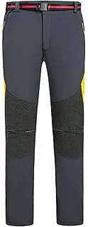 [Generic] Men's Snow Ski Hiking Pants Windproof Waterproof Fleece Lined Work Pants Outdoor Travel Camping Skiing Climbing Pants