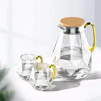 在飛比找蝦皮購物優惠-冷水壺大容量高硼硅玻璃涼水壺 家用玻璃冷水壺果汁飲料檸檬壺