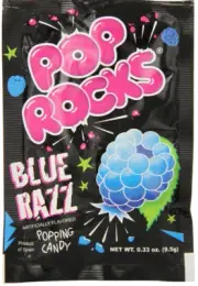 Pop Rocks Popping Candy Blue Razz Flavor 3 ct