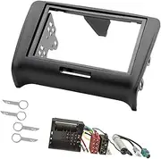 Pexorin Double DIN Car Radio Frame Installation Kit, 2 DIN Front Panel Frame Stereo Compatible with Car Radio Dashboard Panel