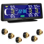 Hieha Rv Tire Pressure Monitoring System, 7.84” Solar TPMS for Sensor 6