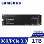 【SAMSUNG 三星】SSD 980 NVME M.2 1TB固態硬碟(MZ-V8V1T0BW)公司貨