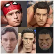 1/6 Male Head Sculpt Spider Man Model Super Hero Fit 12" Action Figure
