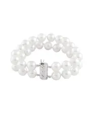 Splendid Pearls Silver 10-11mm Shell Pearl Bracelet