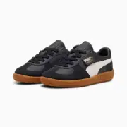 Puma Palermo Leather 397275-03 Kids Black Feather Gray Low Top Sneakers FD876