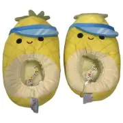 Squishmallows Womens Plush Yellow Slippers Maui the Pineapple