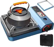 Camping Stove - Stainless steel Stove | Outdoor Cooking Stove | Windproof Cooktop Burner | Lightweight Stove Burner with Quick Heating for Hiking Travel Kitchen Home Backyard Barbecue