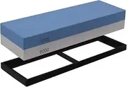 Cesun Knife Waterstone Sharpening Stone, 2 Side Grit 1000/6000 Nice Whetstone Sharpener for Kitchen (Single Whetstone)