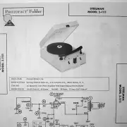 Steelman Model 2-1111 Portable Record Player Phono - SAMS Photofact ™ 1960 New
