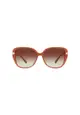 Michael Kors Women's Square Frame Brown Acetate Sunglasses - MK2185BF