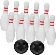 KONTONTY Years Old Boys and Girls Indoor Outdoor Sports Game Bowling Toy Set Plastic Pins Balls