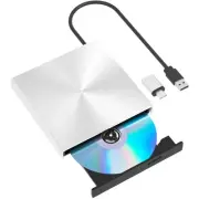 External Blu Ray DVD Drive Drive Burner, USB 3.0 and Type-C Optical Slim Blur...