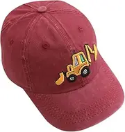 [PIROIT] IhLux Digger Children's Baseball Cap, Car Baseball Cap, Sun Hat, Sun Protection, Cartoon Baseball Cap, Children's Caps, Baseball Cap for Children, Boys, Girls, 2-8 Years, Red, red, Einheitsgröße