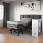 Classic Adjustable Bed Base, Head and Foot Lift, Massage, Under-Bed Lights, USB,