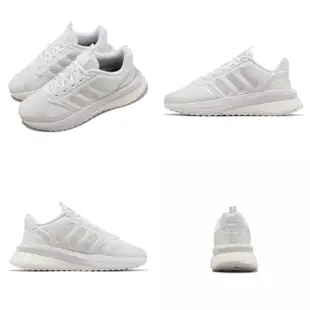 【adidas 愛迪達】慢跑鞋 X_Plrphase 女鞋 白 全白 緩震 路跑 運動鞋 環保材質 愛迪達(IG4780)