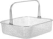 [HOLIDYOYO] Air Fryer Metal Basket Rust-proof Baking Basket for Airfryer Versatile Use