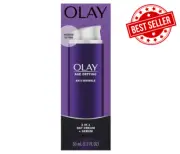 Olay Face Serum by Age Defying Anti-Wrinkle 2-in-1 Day Cream, 1.7 Fl Oz