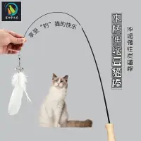 在飛比找蝦皮購物優惠-【關注更優惠】可替換伸縮逗貓棒 大鳥逗貓棒 伸縮逗貓棒 貓咪