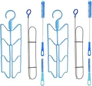 2 Set Hydration Bladder Cleaning Kit Universal Water Bladder Cleaning Kit with Water Pipe Brush, Nozzle Brush, Hydration & Rack for Bladders
