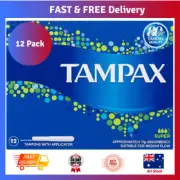 Tampax Super Tampons with Applicator 12 Pack