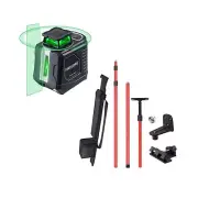 Firecore 360° Self Leveling Cross Line Laser Level with 13 Ft Telescoping L