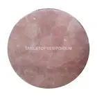 Rose Quartz Marble Table Top, Coffee/Corner /Side Table Top Living Room Décor